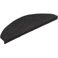 vidaXL Tapis d'escalier autocollants 15 pcs 65x22,5x3,5 cm Noir