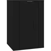 vidaXL Armoire TV murale noire 40x34,5x60 cm