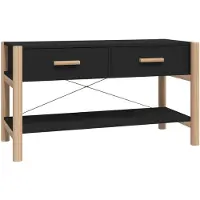 vidaXL Meuble TV Noir 82x38x45 cm Bois d'ingénierie