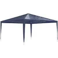 vidaXL Tente de réception 4x4 m bleue
