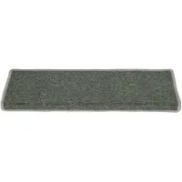 vidaXL Tapis d'escalier 15 pièces 65 x 21 x 4 cm Vert foncé Bordure rectangulaire