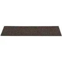 vidaXL Tapis d'escalier autocollants 15 pièces 76 x 20 cm Marron foncé Rectangulaire