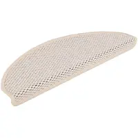 vidaXL Tapis d'escalier autocollants aspect sisal 15 pcs 65x21x4 cm
