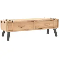 vidaXL Meuble TV Bois de sapin massif 120x33x35 cm245773