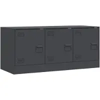 vidaXL Armoire TV anthracite 99x39x44 cm Acier