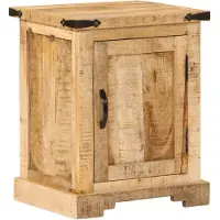 vidaXL Table de chevet 40x35x50 cm bois de manguier massif