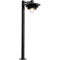 QAZQA Borne d'extérieur design noir 100 cm IP44 - Morty