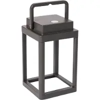 QAZQA Lampe de table d'extérieur gris foncé avec LED rechargeable - Yara