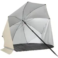 VirtuFit Parasol de plage avec pare-brise