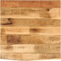 vidaXL Dessus de table 40x40x2,5 cm bord vif bois massif manguier brut