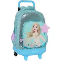 Safta La Reine des Glaces 2 Sac à dos compact à roulettes Hello Spring Multicolore One Size