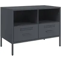vidaXL Armoire TV anthracite 68x39x50,5 cm Acier