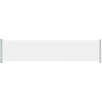 vidaXL Marquise latérale extensible 140x600 cm Crème