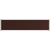 vidaXL Marquise latérale extensible 140x600 cm Marron