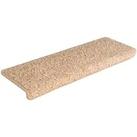 vidaXL Tapis d'escalier 15 pièces 65 x 21 x 4 cm Bordure rectangulaire dorée