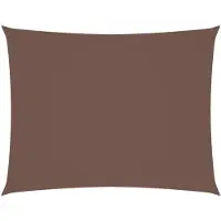 vidaXL Voile de parasol tissu oxford rectangulaire 2,5x3,5 m marron