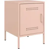 vidaXL Table de chevet rose 36x39x50,5 cm acier