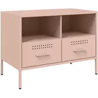 vidaXL Armoire TV rose 68x39x50,5 cm Acier