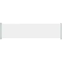 vidaXL Marquise latérale extensible 600x160 cm Crème