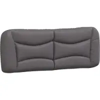 vidaXL Coussin de tête de lit "Hvar" Gris 120 cm Similicuir