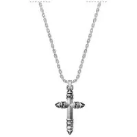 Police Faith Antique Necklace Argenté Homme