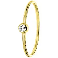 Lucardi Bague 'Klassisch' or / transparent