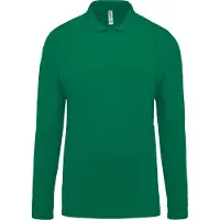 Kariban Pack 5 Polo piqu? manches longues homme Kelly Green - Kariban K256 - Taille M