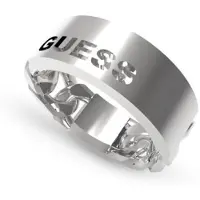 GUESS X Logo Ring Argenté 64 Femme