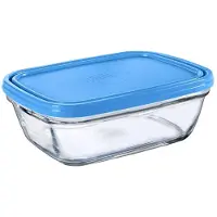 Duralex Lunchbox Rectangulaire En Verre Transparent Empilable 1,1l + Couvercle