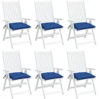 vidaXL Coussins de palette lot de 6 bleu 50x50x7 cm tissu oxford