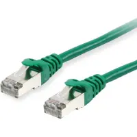 Equip Câble patch Cat6 S/FTP 2xRJ45 1.50m vert LSZH Polybag