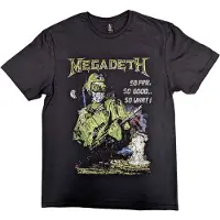Megadeth Hommes, T-shirt, SFSGSW Explosion Vintage, Noir, (M)