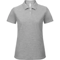 B&C PWI11 | Polo femme ID.001 /Coupe féminine - Couleur : Heather Grey - Taille : S