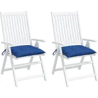 vidaXL Coussins de palette lot de 2 bleu 50x50x7 cm tissu oxford