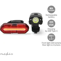 Nedis Feu de vélo Alimenté par batterie 5 V DC 3 W Incl. batterie(s) - Ned
