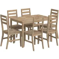 vidaXL Ensemble de salle à manger 7 pièces en bois massif d'acacia