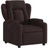 vidaXL Fauteuil relax électrique brun foncé Tissu