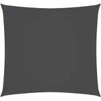 vidaXL Parasol en tissu oxford carré 5x5 m anthracite