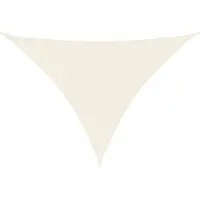 vidaXL Voile d'ombrage Oxford Tissu Triangulaire 3x3x4,24 m Crème