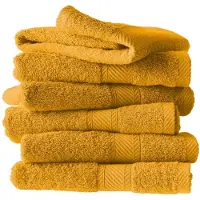 De Witte Lietaer Serviette de Toilette De Witte Lietaer Helene Golden Yellow (Lot de 6)