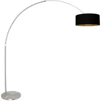 Steinhauer Lampe à arc Sparkled Light métal avec abat-jour noir