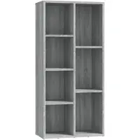 vidaXL Armoire à livres Sonoma gris 50x25x106 cm