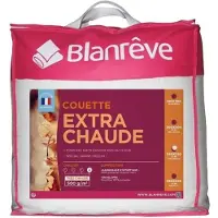 Blanreve Couette microfibre extra chaude 220 x 240 cm - Blanc