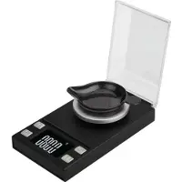 Kitchenwell mini balance de cuisine de précision numérique - 0,001 à 100 grammes - 11,0 x 6,3 cm - balance de poche à piles - balance de cuisine