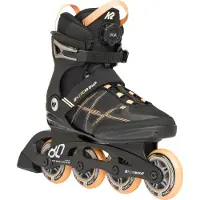 K2 Patins à Roulettes - Alexia 80 Boa - Noir/Orange - Patins à r - - 40 - Patins à Roulettes