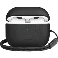 Uniq Coque en cuir véritable Terra Apple AirPods 3 (2021) - Dallas Black