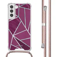 IMoshion Coque Design avec cordon Samsung Galaxy S22 Plus - Bordeaux Graphic