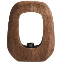 Light & Living Lampe de table en bois foncé Kelafo 24 x 30 cm