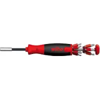 Wiha 38605 LiftUp 25 - Tournevis Avec Magasin D'embouts (12pcs) - 1/4"