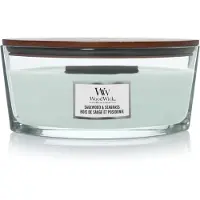 Woodwick Sagewood & Seagrass bougie parfumée avec mèche en bois (hearthwick) 453,6 g